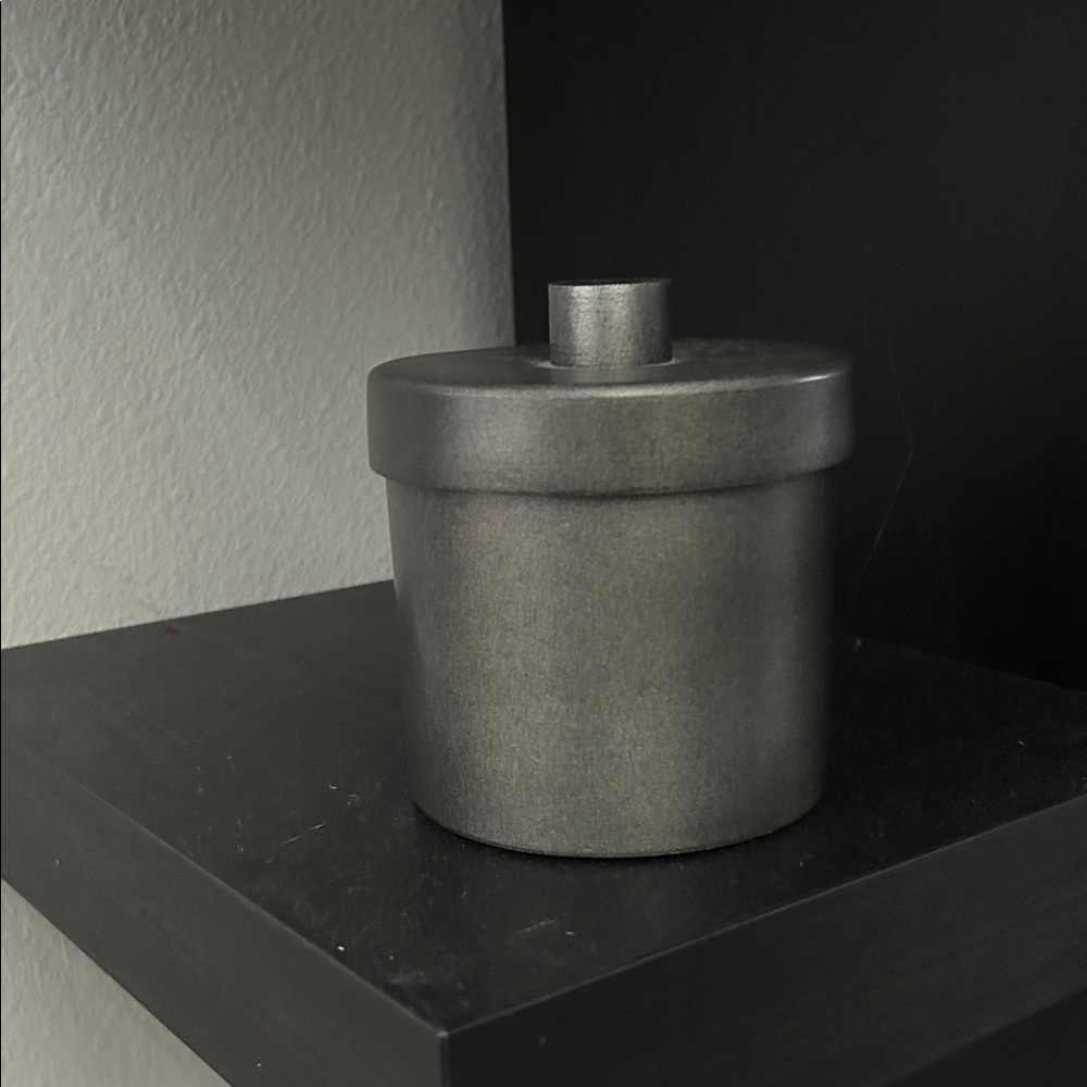 Metal Bathroom Counter Canister